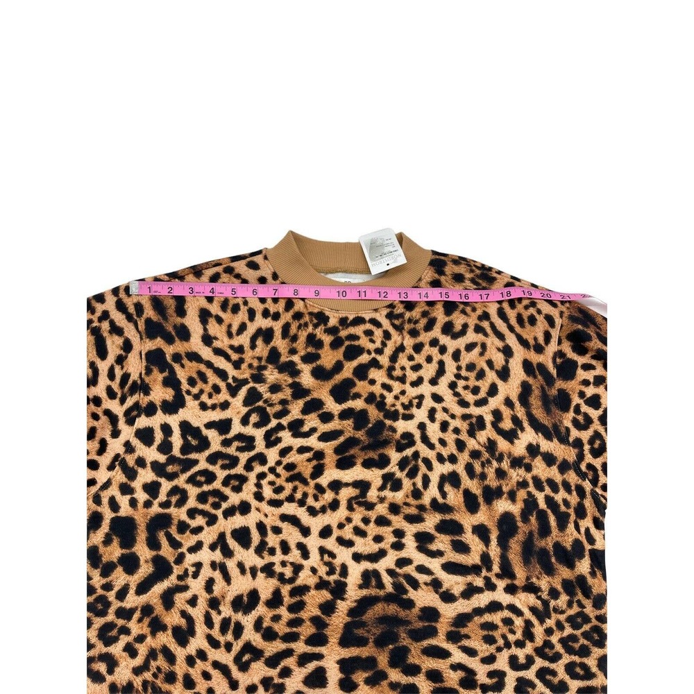 $49 Bp Womens Mock Neck Graphic Sweatshirt In Tan Simple Leopard Print SZ-Medium - Picture 5 of 9